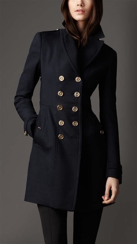 burberry women's wool peacoat|burberry wool coats for women.